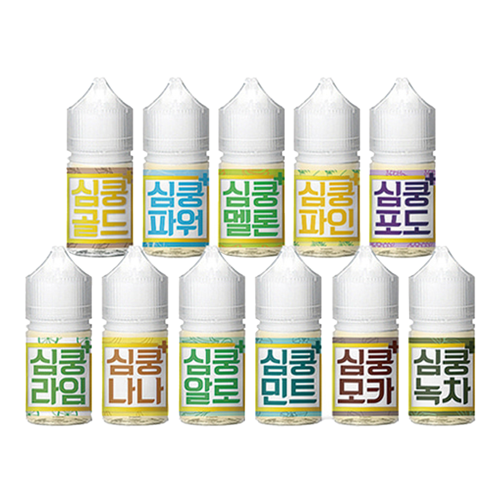 [무니코틴] 심쿵플러스 11가지 맛 입호흡 액상 30ml
